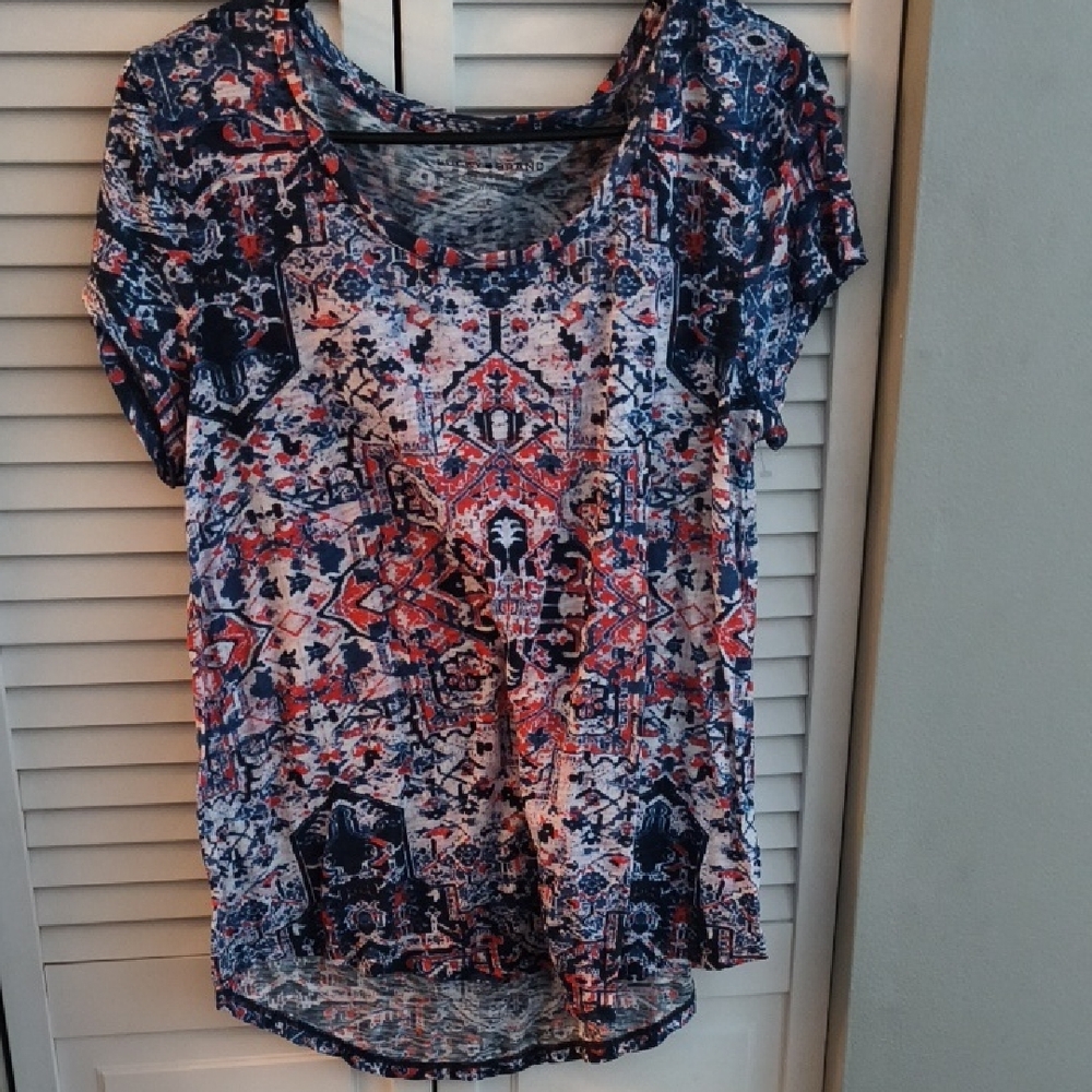 Lucky Brand Multicolor Patterned Blouse
